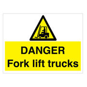 Danger Fork Lift Trucks Sign